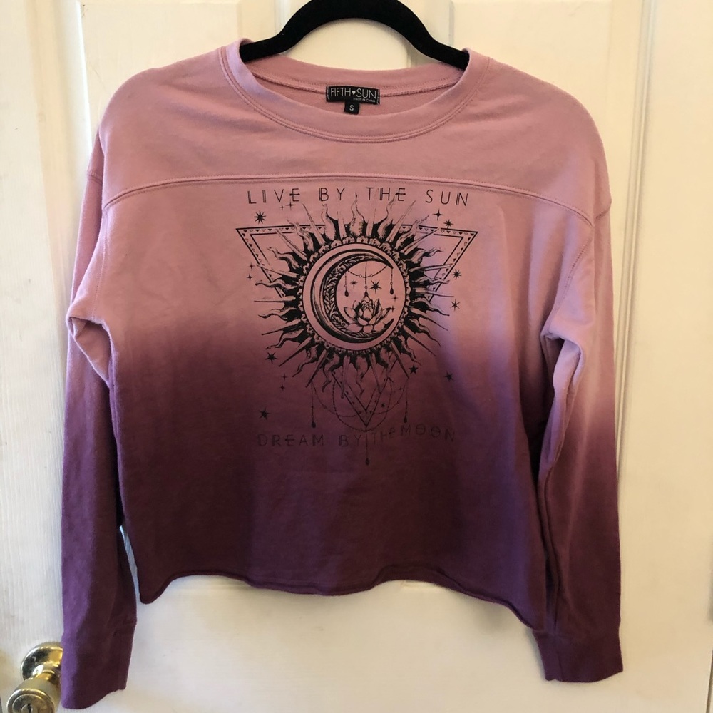Ombré Sun and Moon Sweater Shirt SZ. S